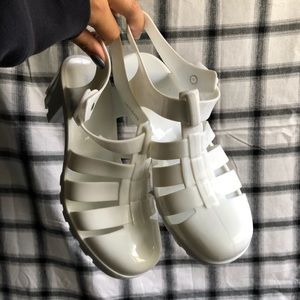 Forever21 Jelly Heeled Sandals